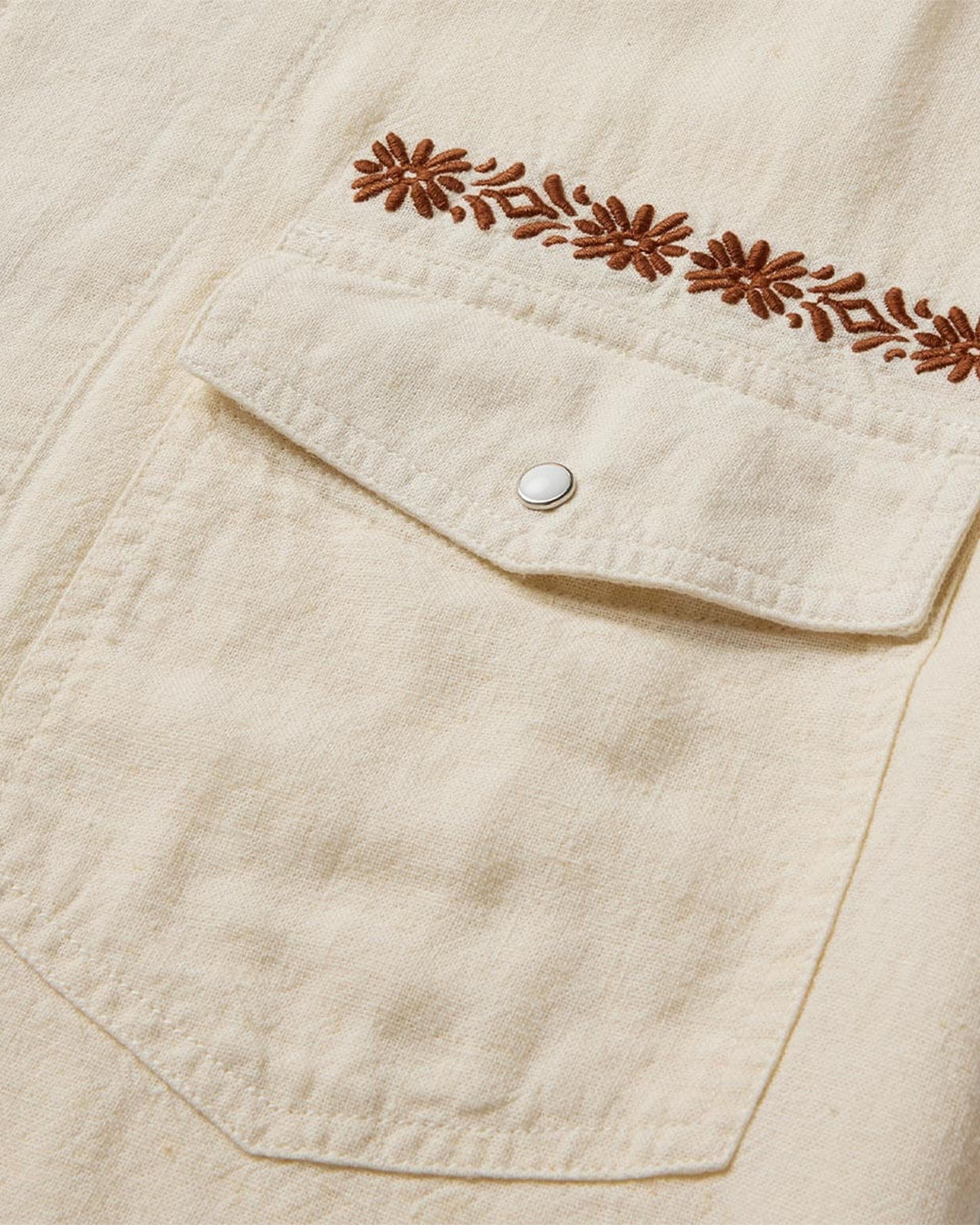 Seager Co. Whippersnapper Short Sleeve Shirt - White Wash