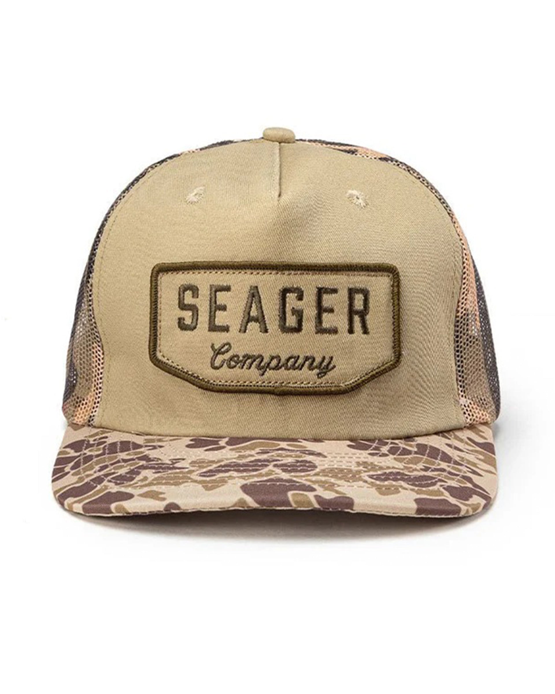 Seager Co. Wilson Mesh Snapback Hat - Duck Camo