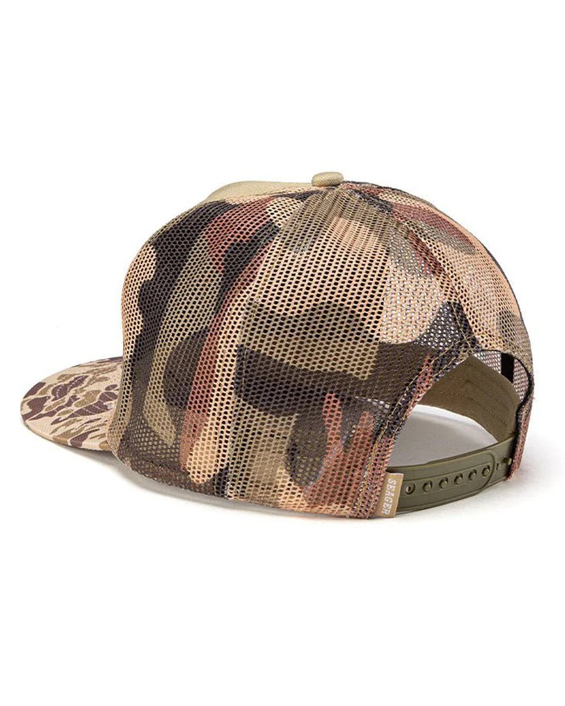 Seager Co. Wilson Mesh Snapback Hat - Duck Camo