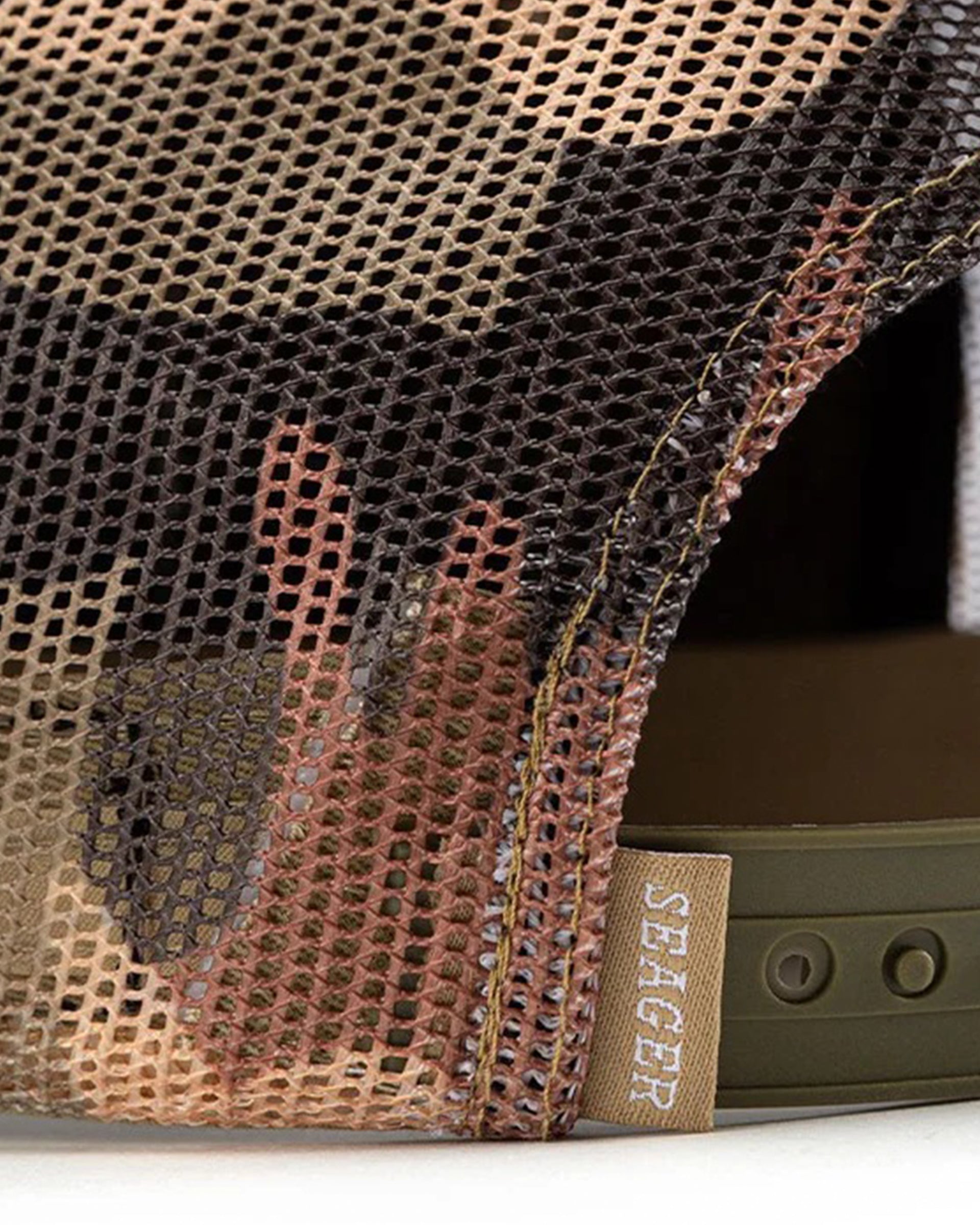 Seager Co. Wilson Mesh Snapback Hat - Duck Camo