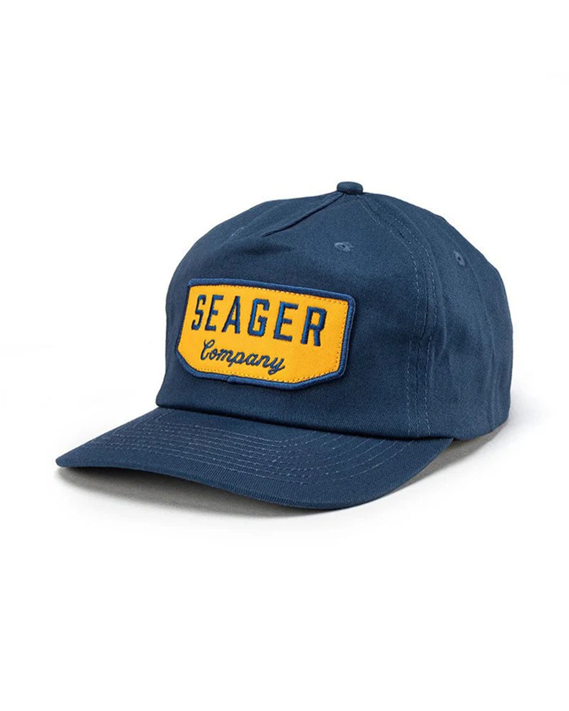 Seager Co. Wilson Snapback Hat - Navy/Yellow