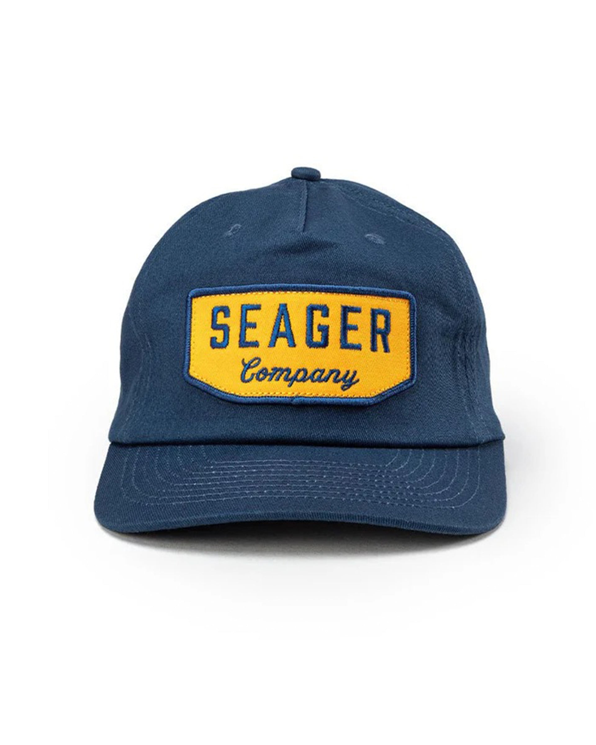 Seager Co. Wilson Snapback Hat - Navy/Yellow
