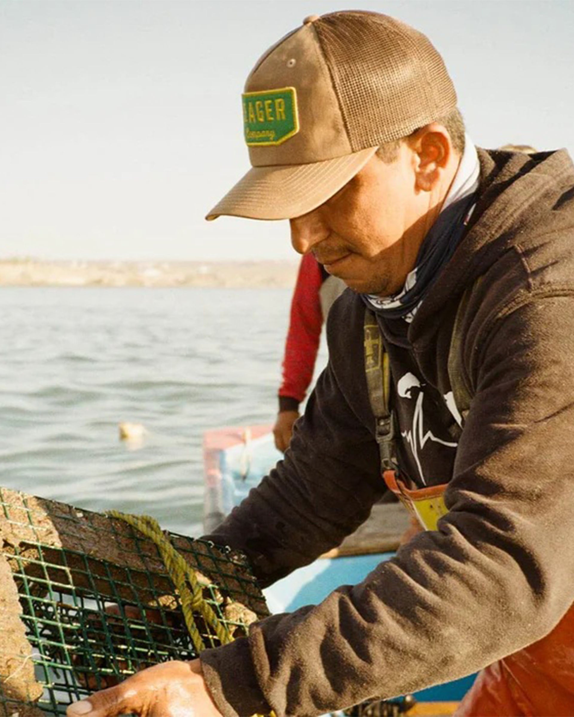 Seager Co. Wilson Waxed Canvas Snapback Hat - Waxed Canvas Tan