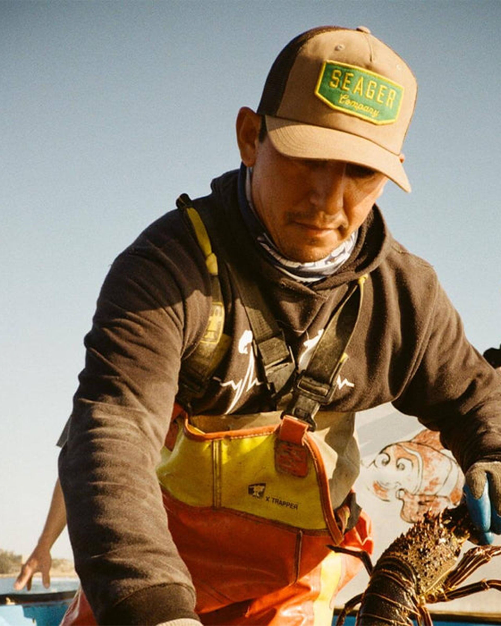 Seager Co. Wilson Waxed Canvas Snapback Hat - Waxed Canvas Tan