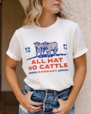 Sendero Provisions Co. All Hat No Cattle Short Sleeve T-Shirt - Vintage White