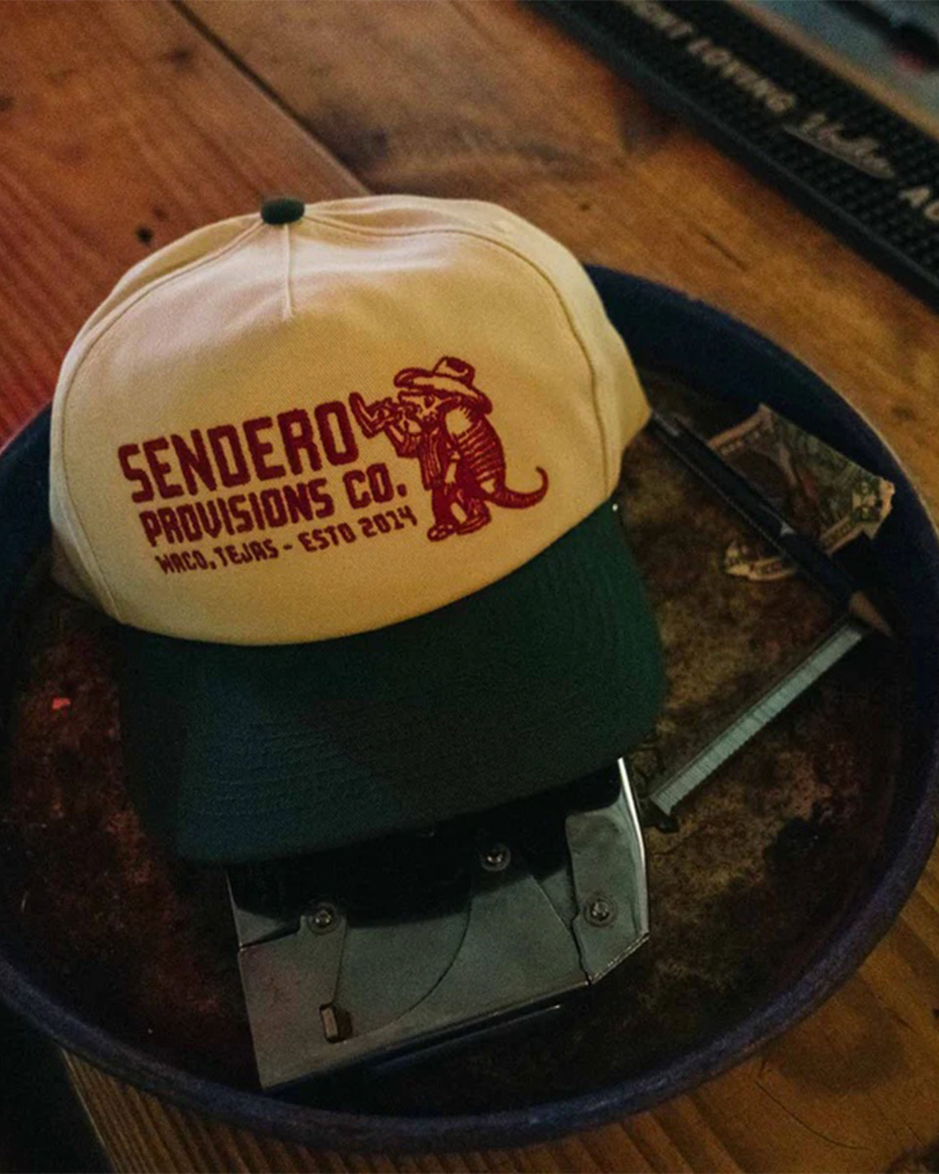 Sendero Provisions Co. Armadillo Hat - Cream/Green