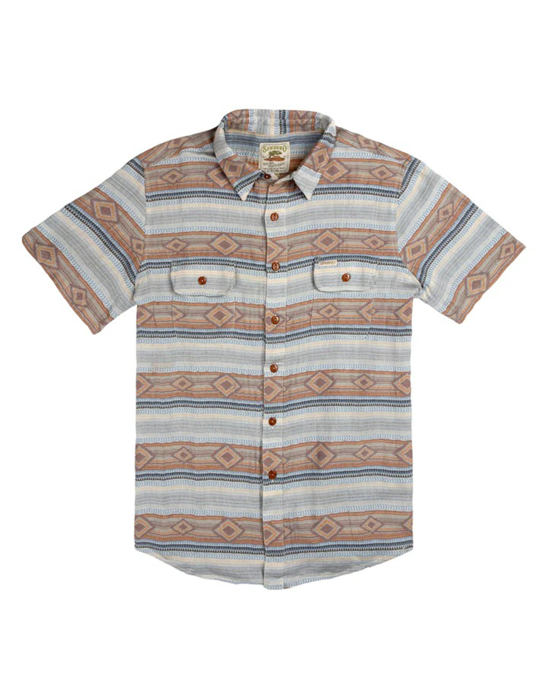 Sendero Provisions Co Boquillas Short Sleeve Shirt - Brown/Blue