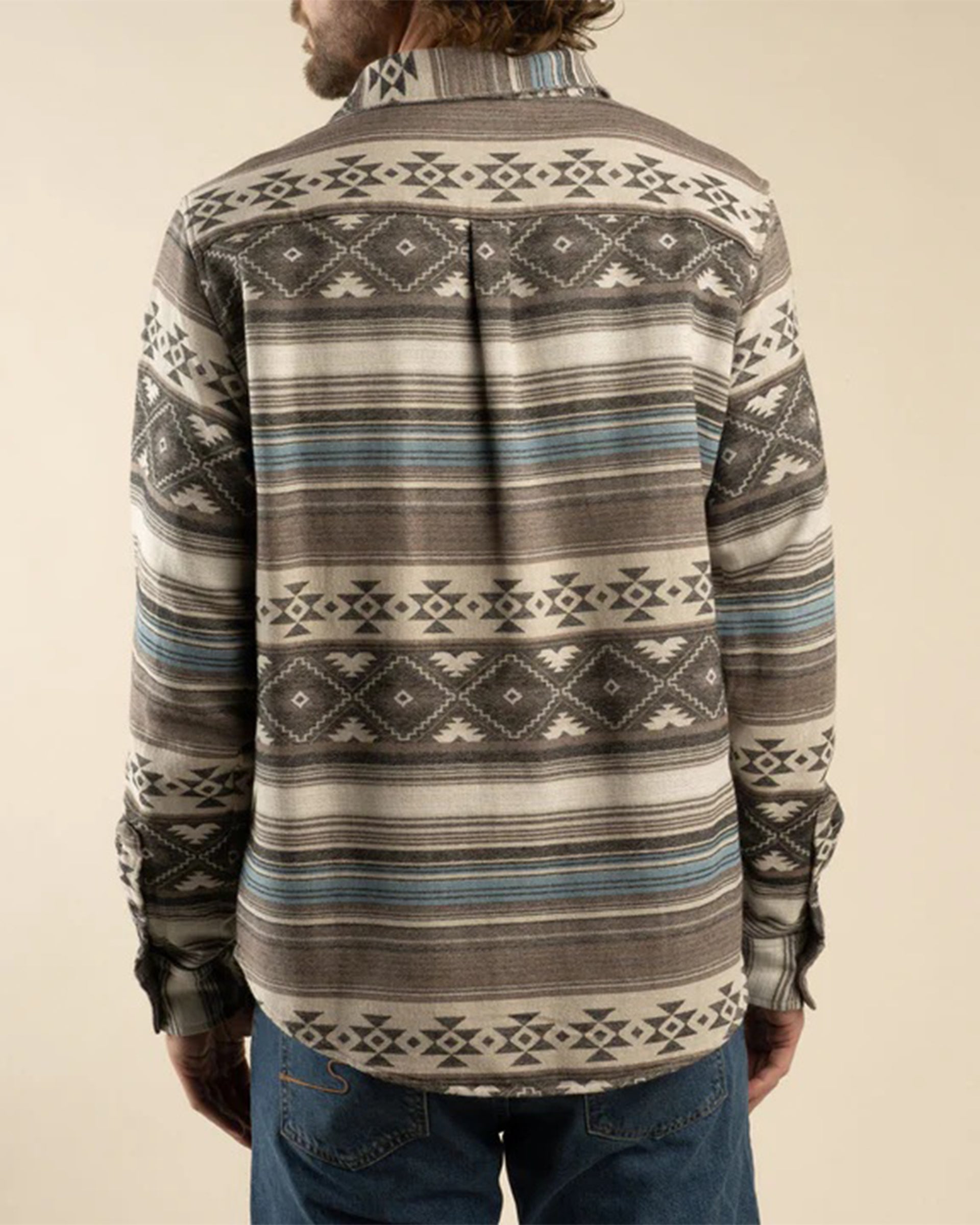 Sendero Provisions Co. Boquillas Long Sleeve Shirt - Cream/Brown