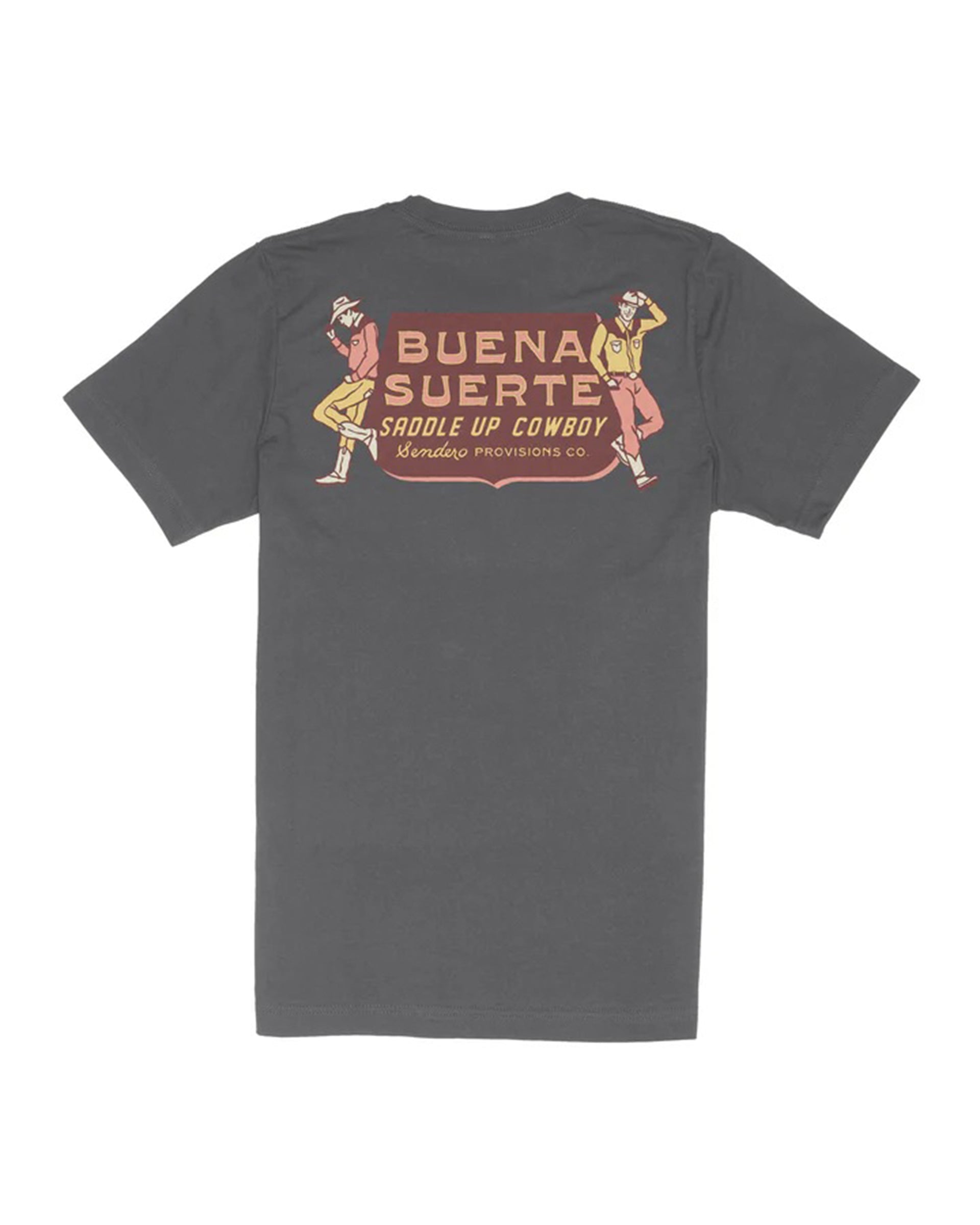 Sendero Provisions Co. Buena Suerte Short Sleeve T-Shirt - Charcoal