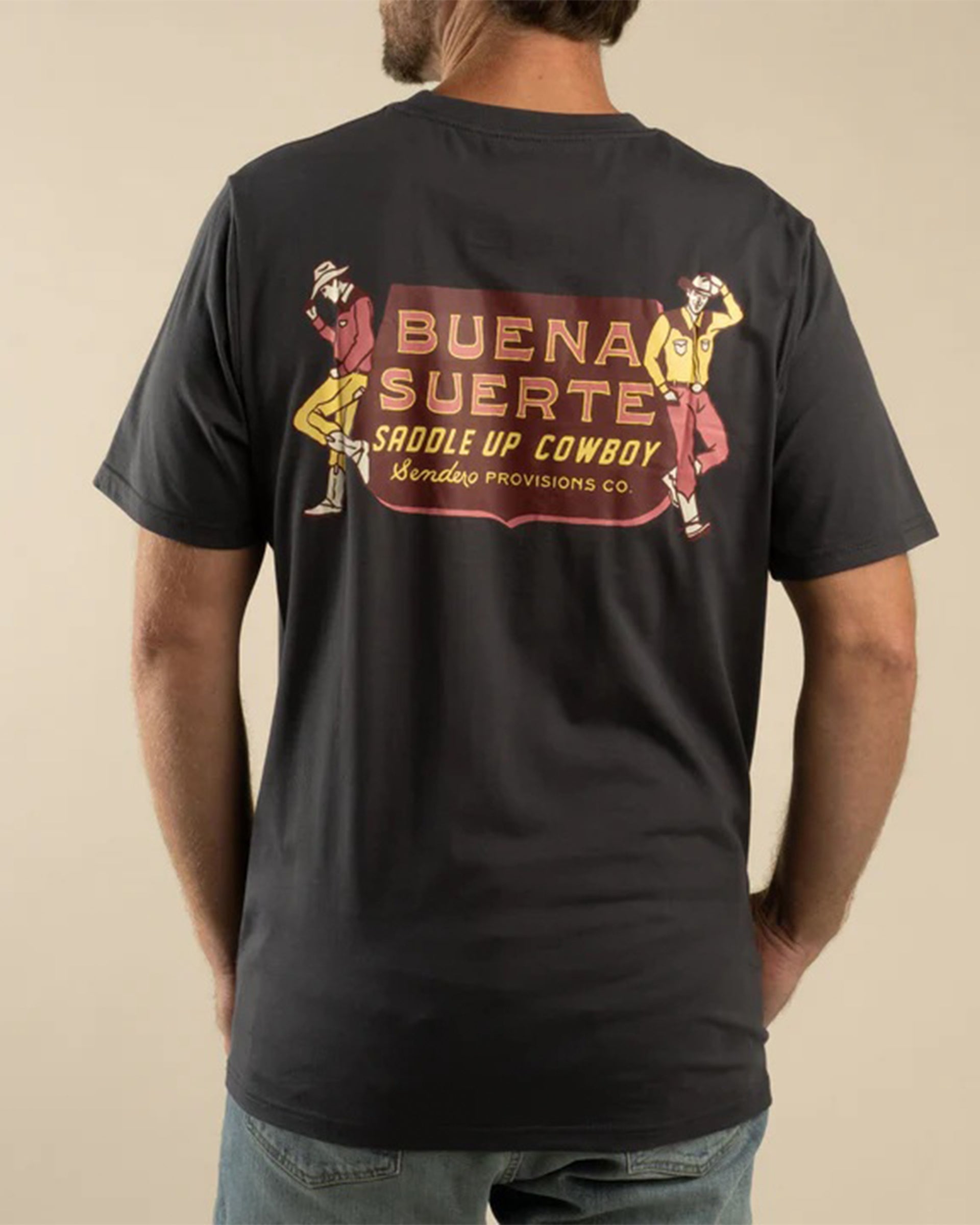 Sendero Provisions Co. Buena Suerte Short Sleeve T-Shirt - Charcoal
