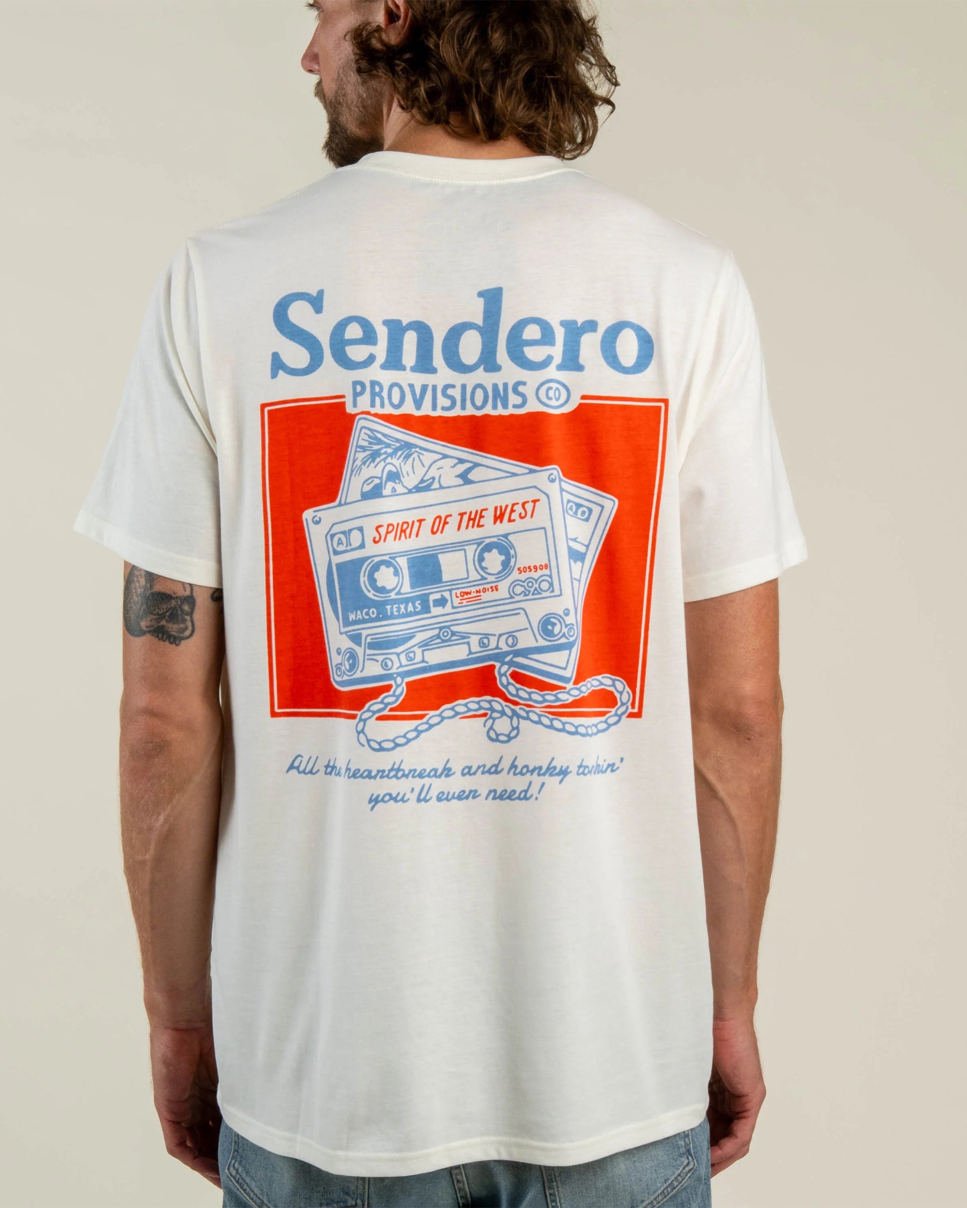 Sendero Provisions Co. Cassette Tape Short Sleeve T-Shirt - Vintage White