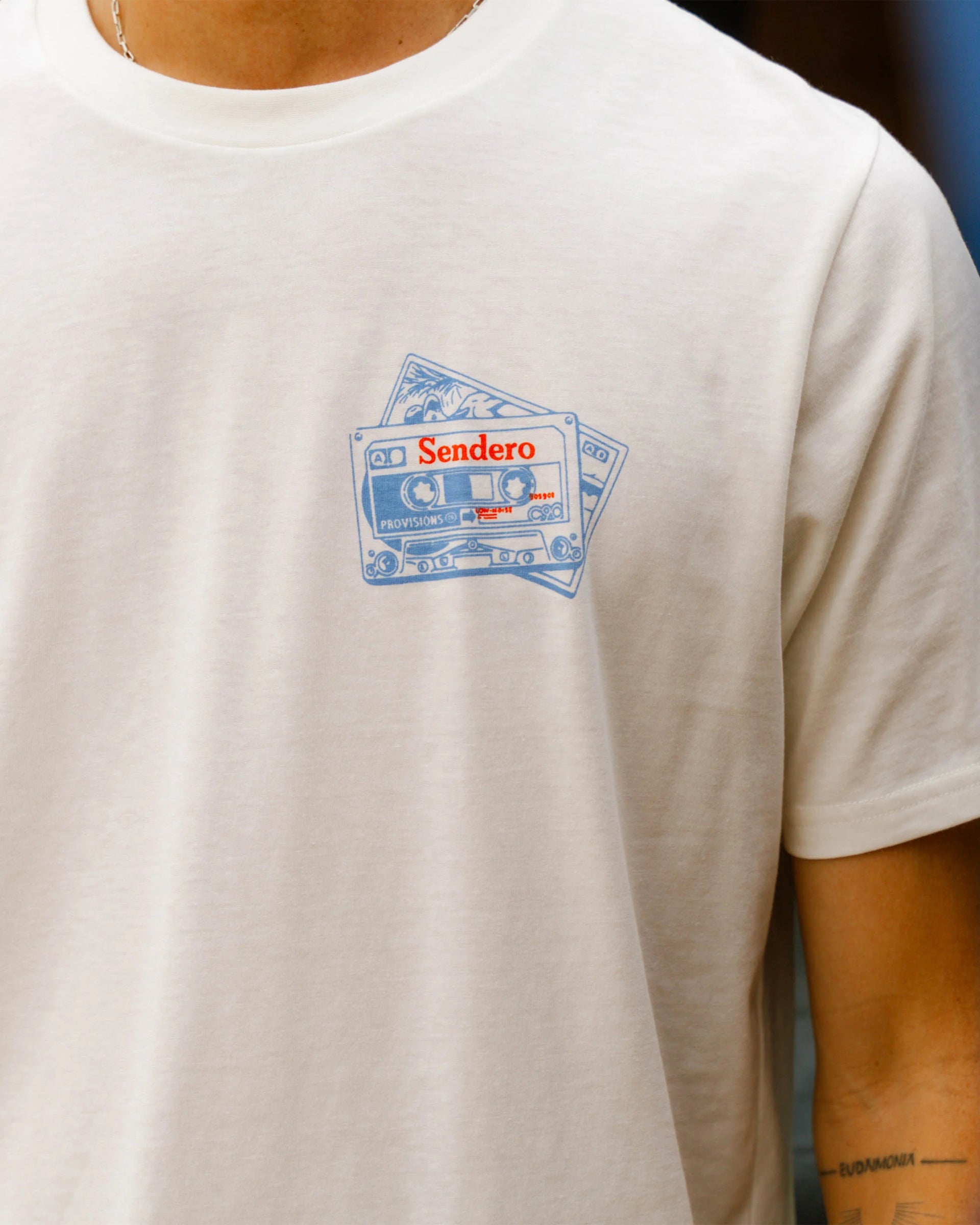 Sendero Provisions Co. Cassette Tape Short Sleeve T-Shirt - Vintage White