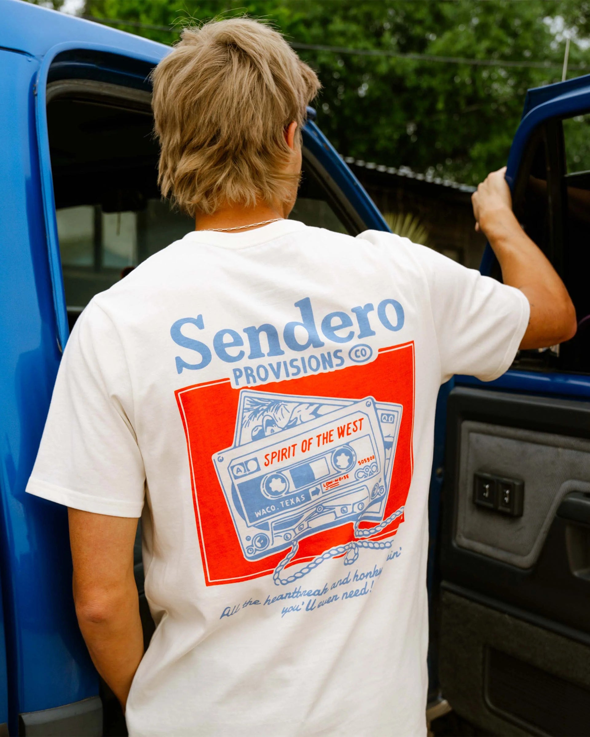 Sendero Provisions Co. Cassette Tape Short Sleeve T-Shirt - Vintage White