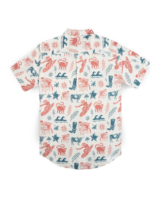 Sendero Provisions Co. x Waco Surf City Slicker Short Sleeve Shirt - Texas Surf