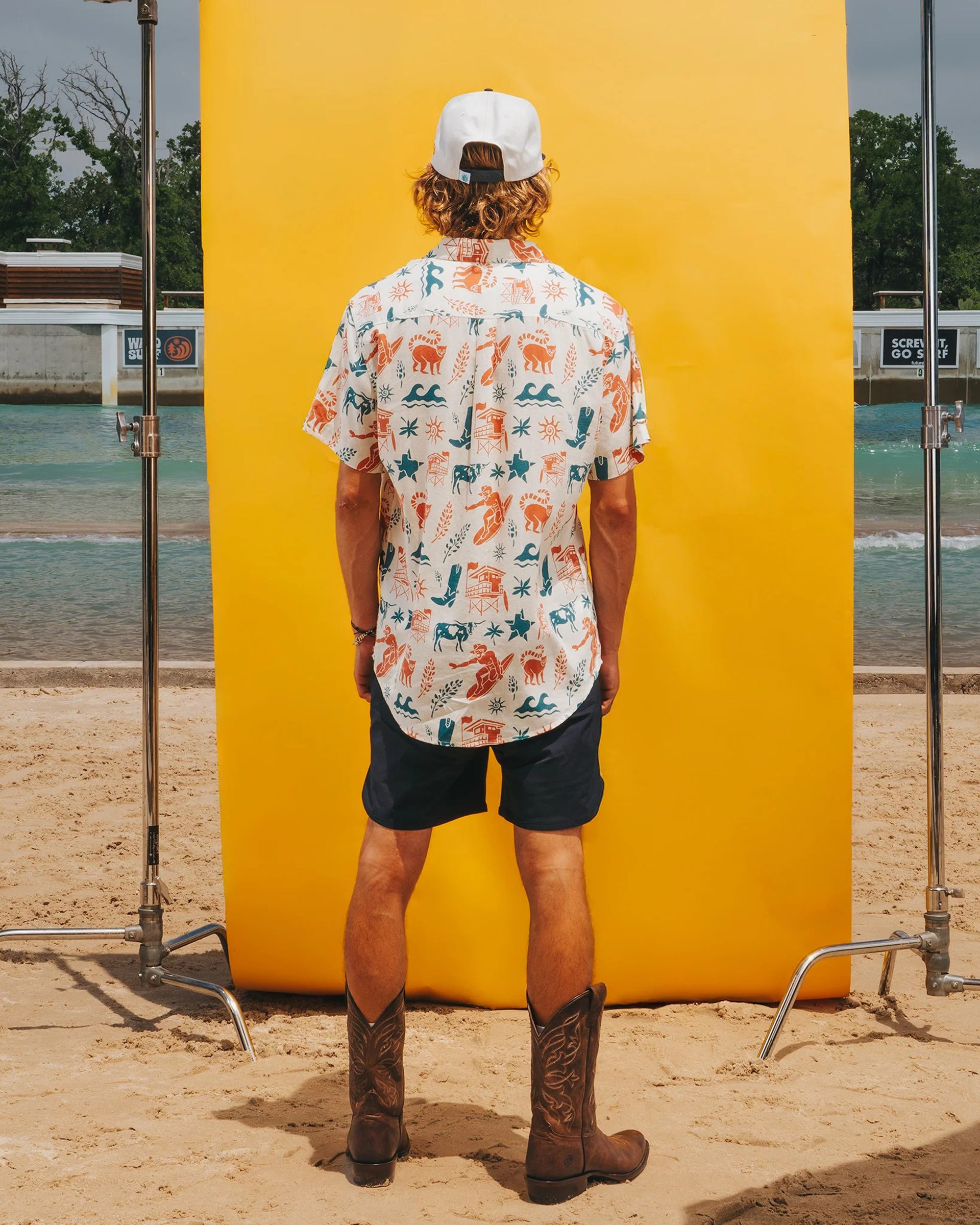 Sendero x Waco Surf City Slicker S/S Shirt - Texas Surf – Jack's