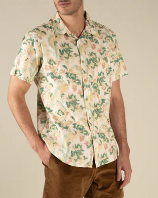 Sendero Provisions Co. City Slicker Short Sleeve Shirt - Alondra - Cream/Green