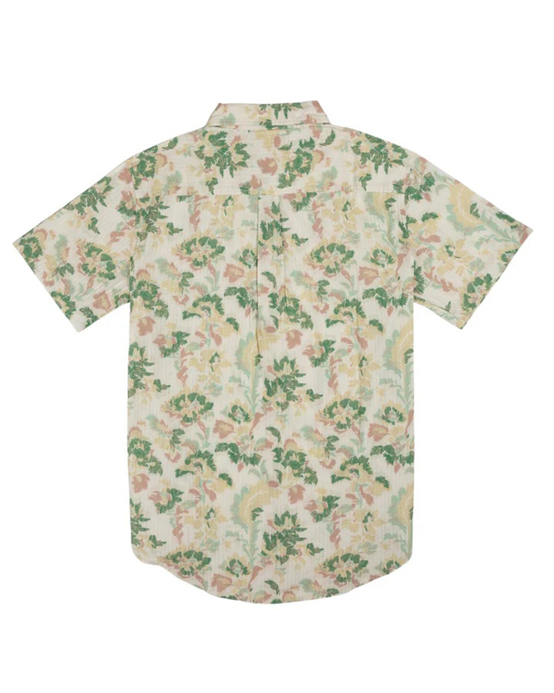 Sendero Provisions Co. City Slicker Short Sleeve Shirt - Alondra - Cream/Green
