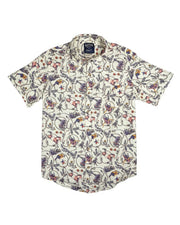 Sendero Provisions Co. City Slicker Short Sleeve Shirt - High Lonesome (Ivory/Navy)