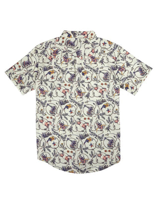 Sendero Provisions Co. City Slicker Short Sleeve Shirt - High Lonesome (Ivory/Navy)