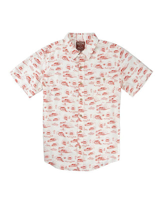 Sendero Provisions Co. Brad Perez x Sendero City Slicker Button Up Shirt - Red Car Touile