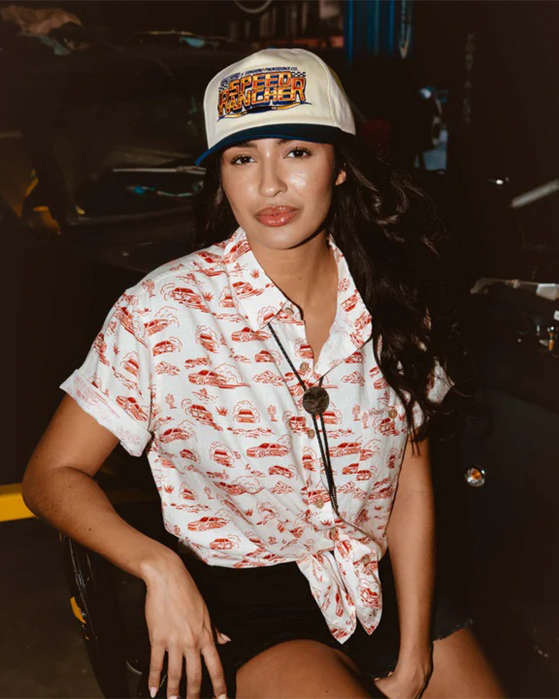 Sendero Provisions Co. Brad Perez x Sendero City Slicker Button Up Shirt - Red Car Touile