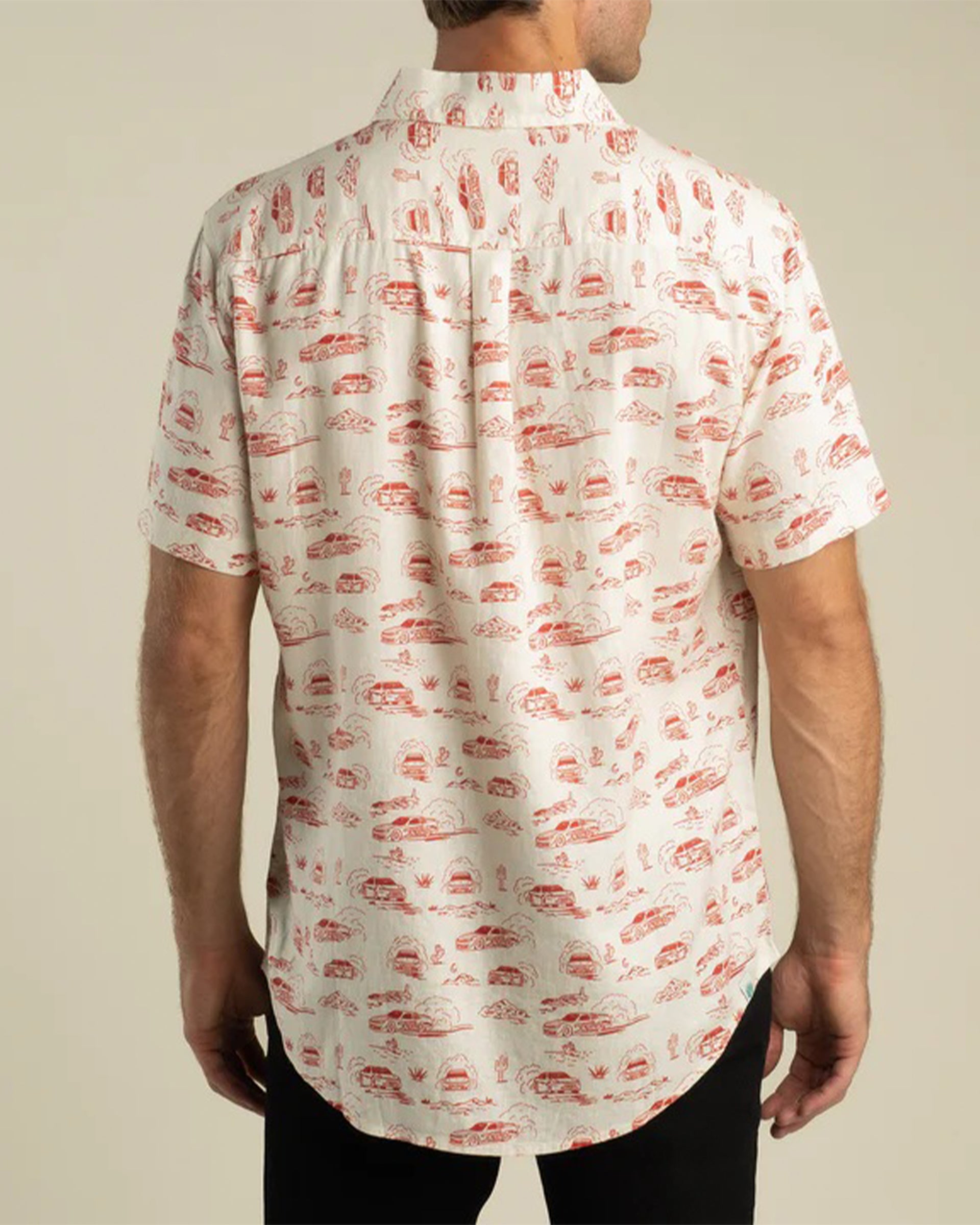 Sendero Provisions Co. Brad Perez x Sendero City Slicker Button Up Shirt - Red Car Touile