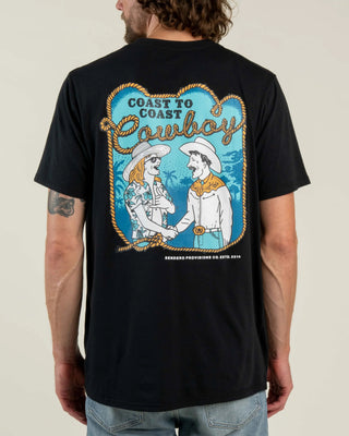 Sendero Provisions Co. Coast To Coast Short Sleeve T-Shirt - Black