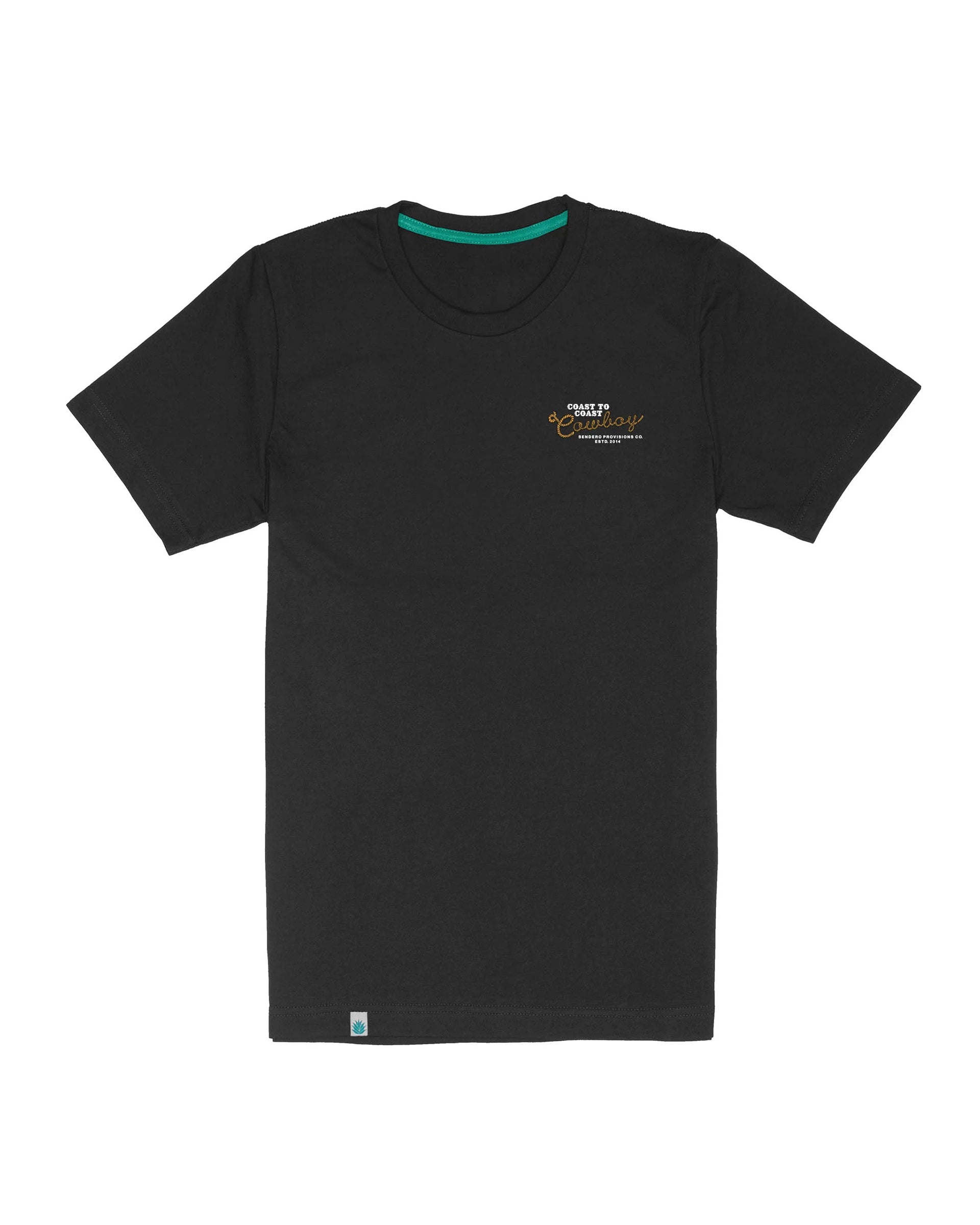 Sendero Provisions Co. Coast To Coast Short Sleeve T-Shirt - Black
