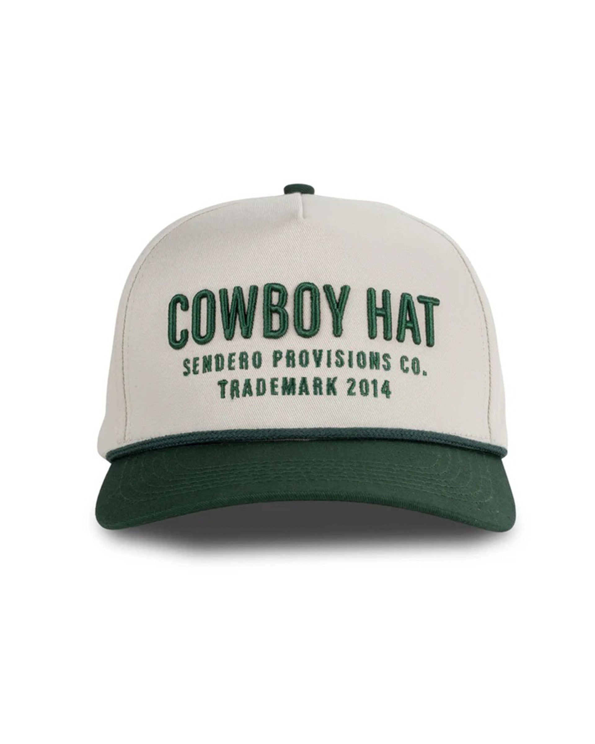 Sendero Provisions Co. Cowboy Hat - Cream/Green