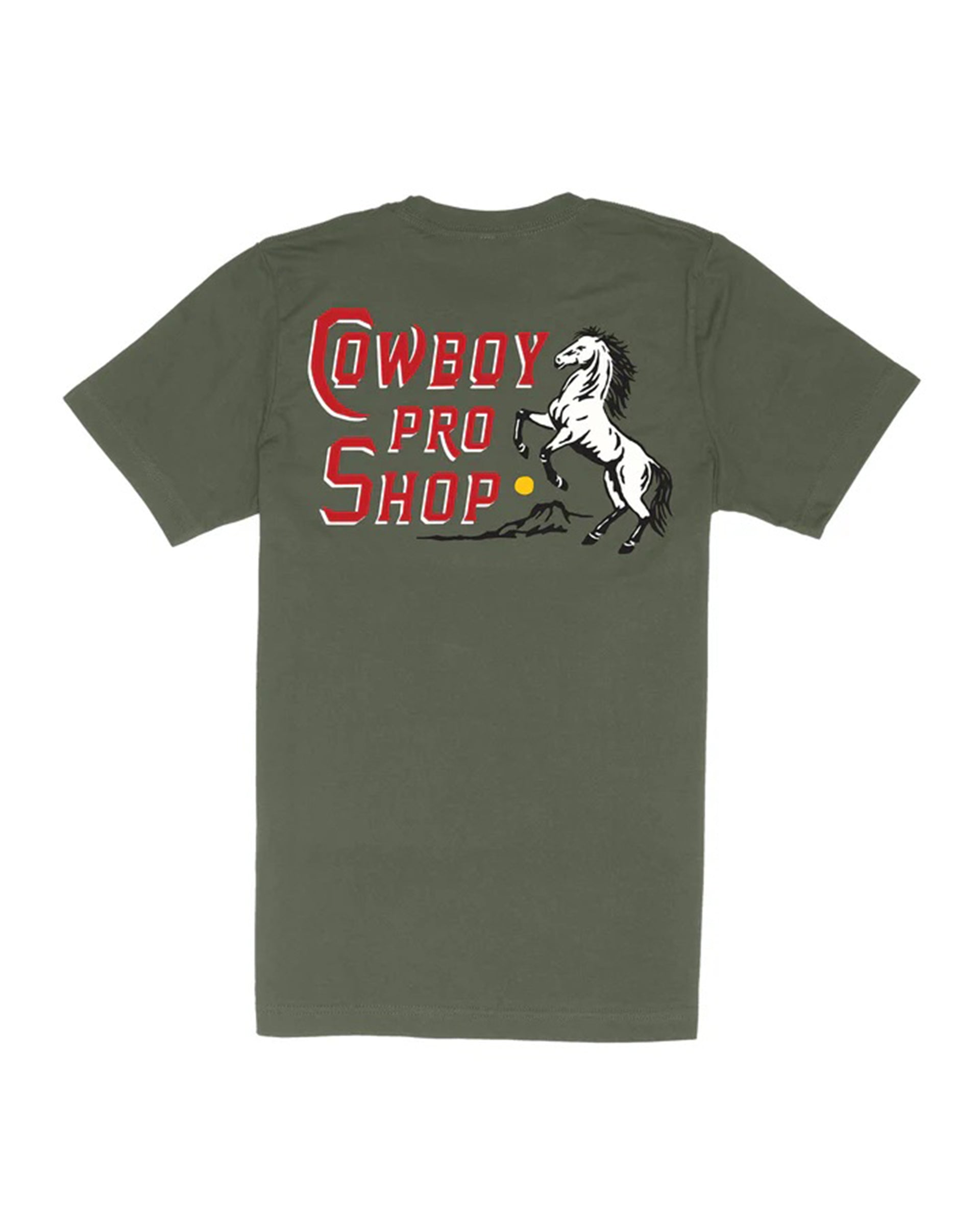 Sendero Provisions Co. Cowboy Pro Shop Short Sleeve T-Shirt - Army Green