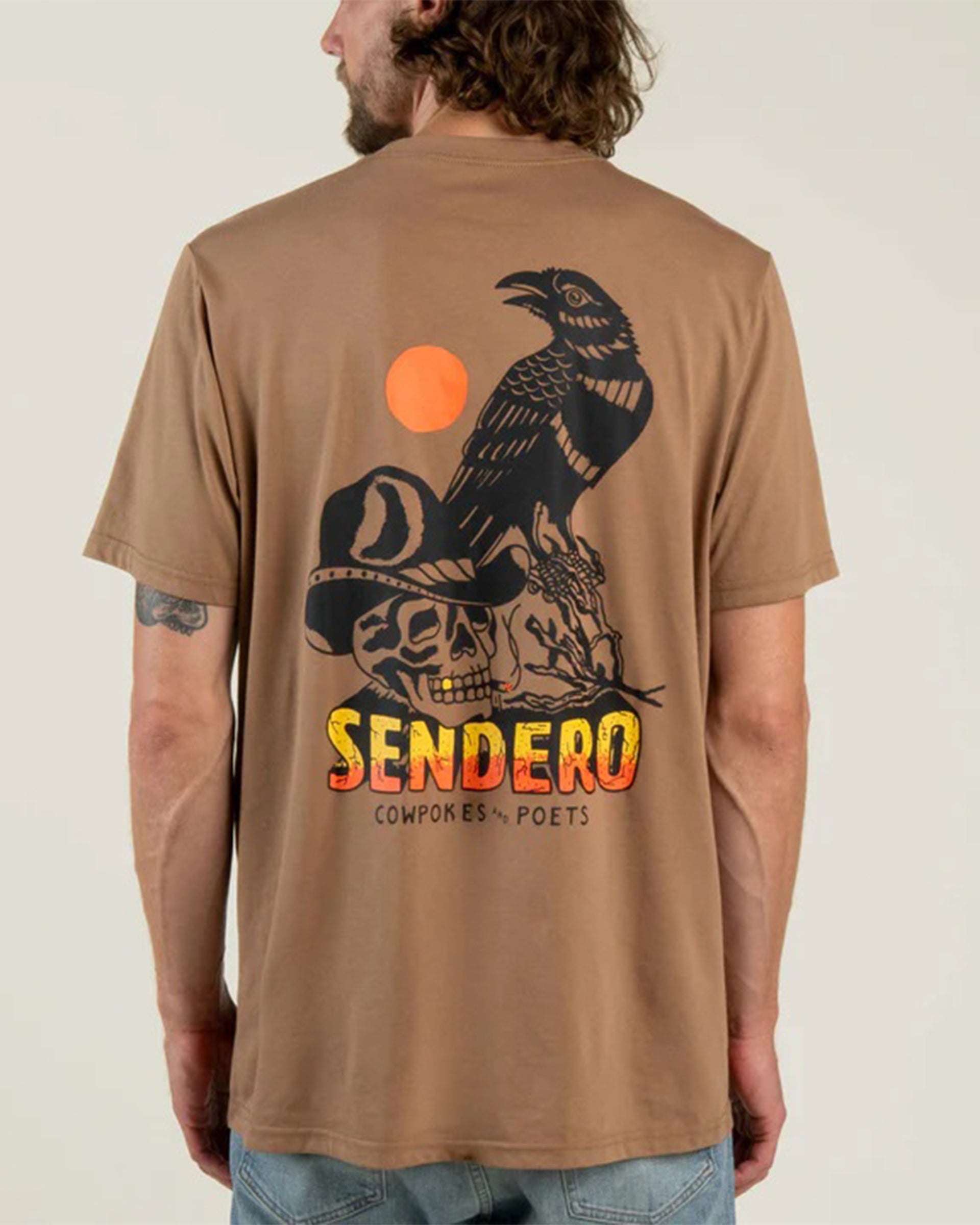 Sendero Provisions Co. Cowpokes Poets Short Sleeve T-Shirt - Light Brown
