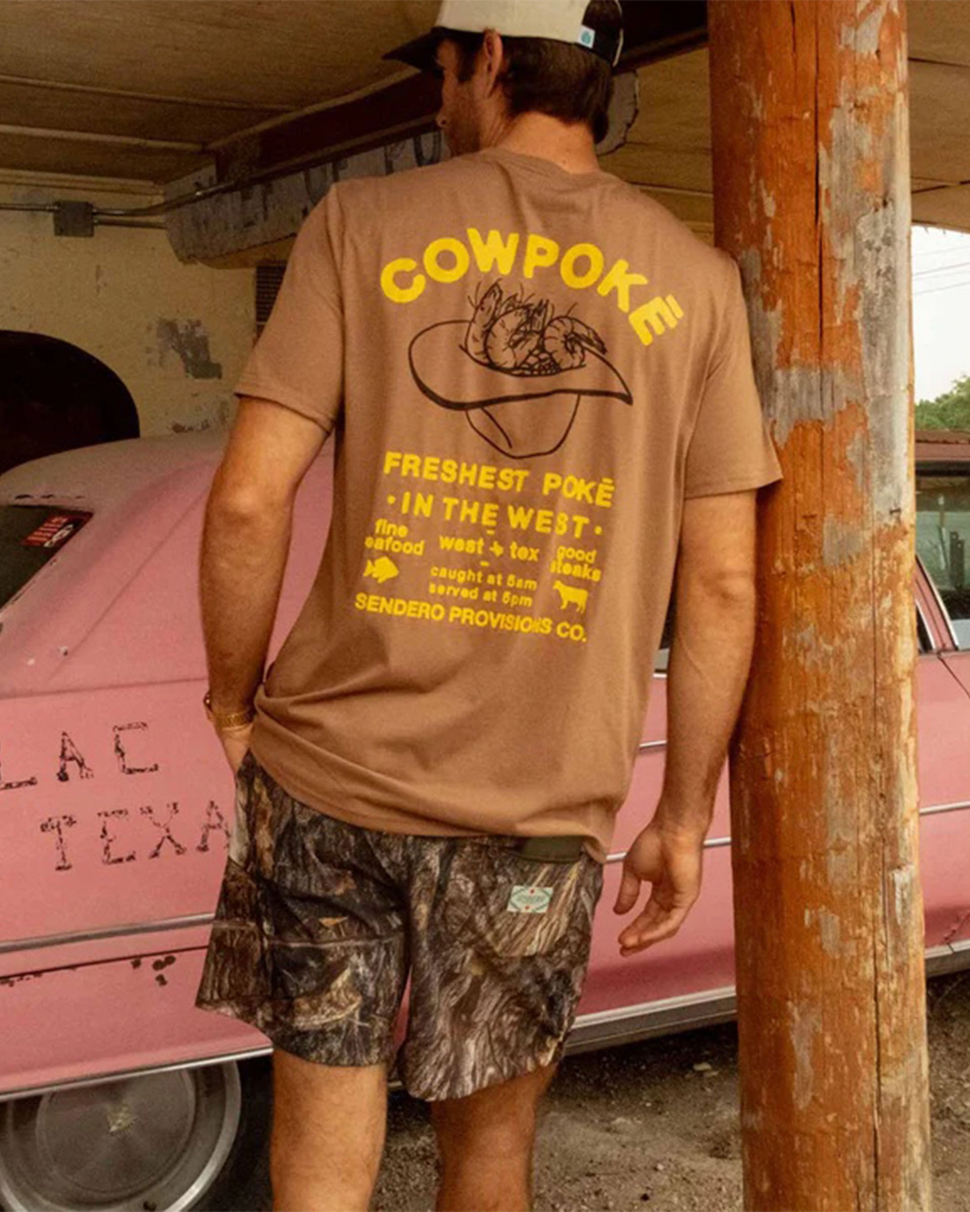 Sendero Provisions Co. Cowpoke Short Sleeve T-Shirt - Light Brown