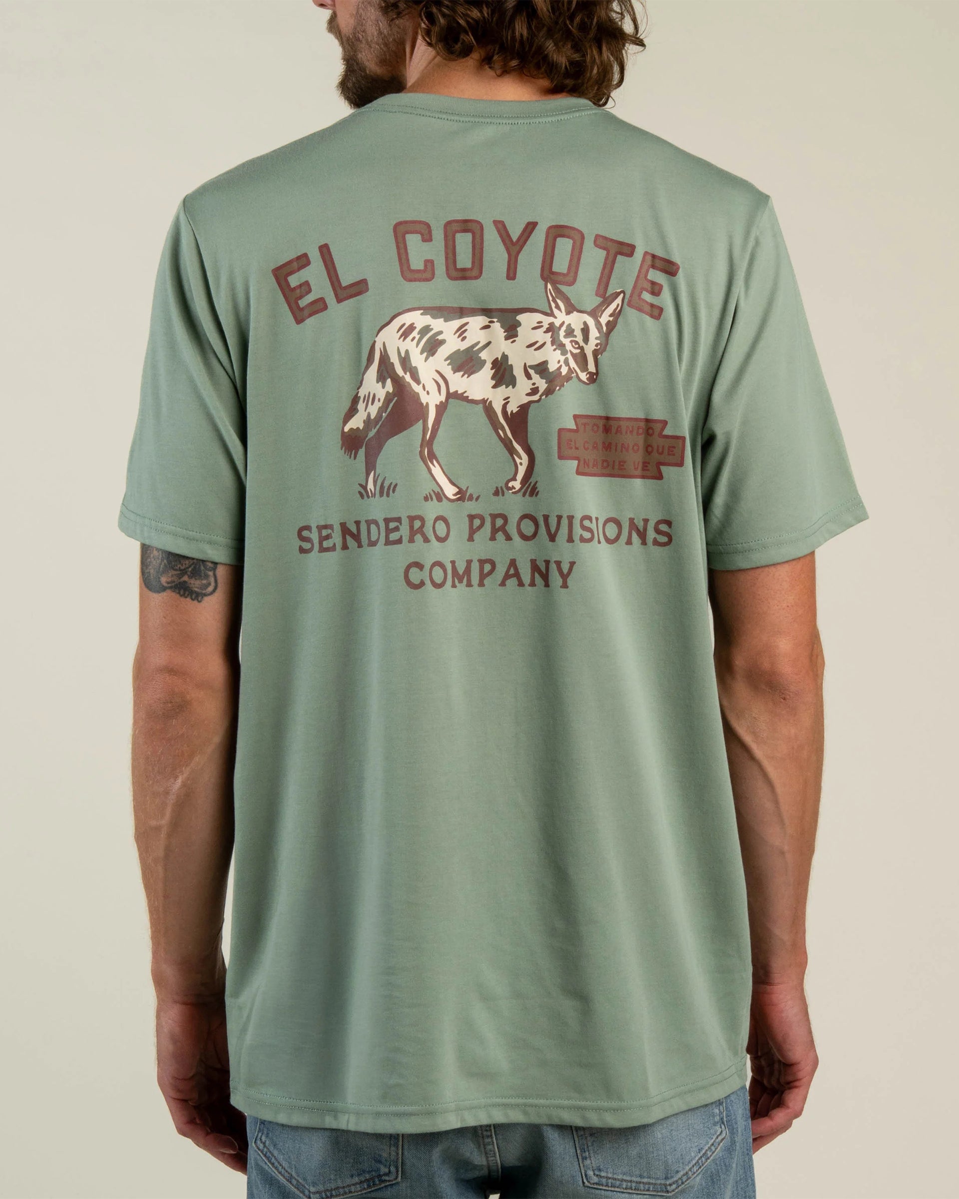 Sendero Provisions Co. Coyote Short Sleeve T-Shirt - Laguna