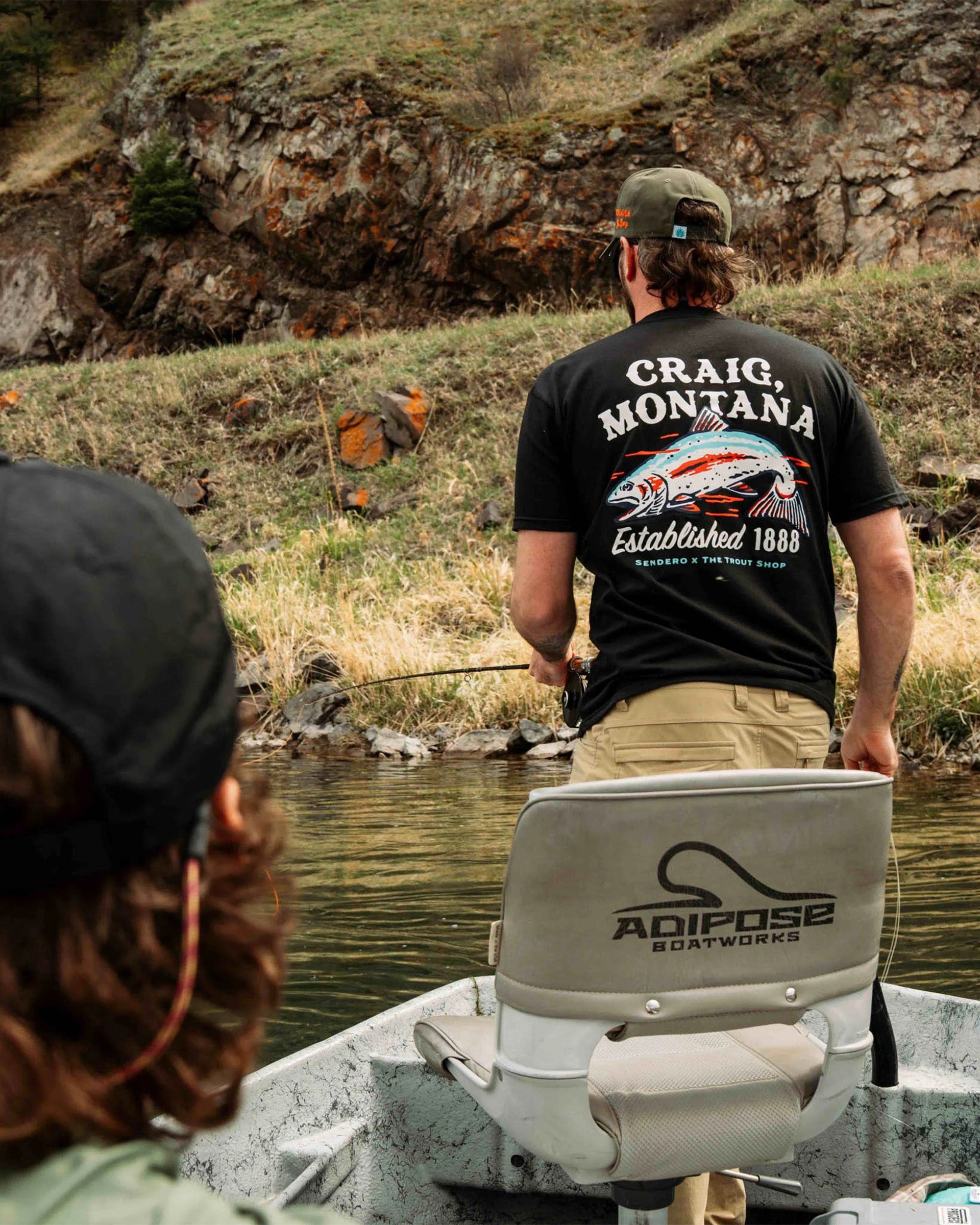 Sendero Provisions Co. Craig, Montana Short Sleeve T-Shirt - Black