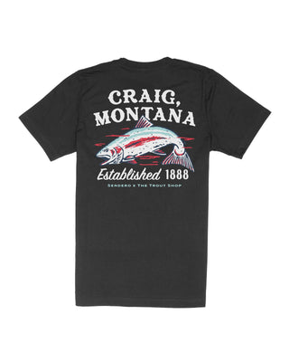 Sendero Provisions Co. Craig, Montana Short Sleeve T-Shirt - Black