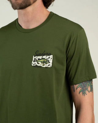 Sendero Provisions Co. Deer Fishers Short Sleeve T-Shirt - Army Green