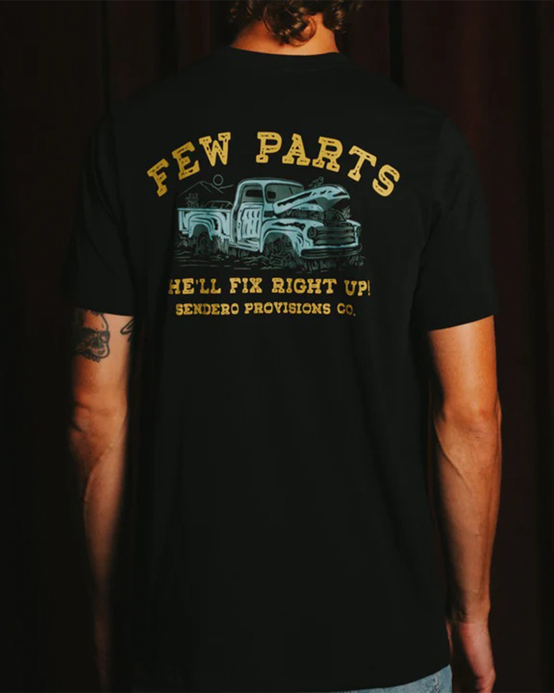 Sendero Provisions Co. Few Parts Short Sleeve T-Shirt - Black