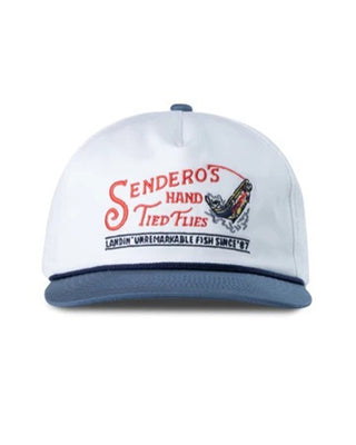 Sendero Provisions Co. Hand Tied Flies Hat - White/Navy
