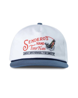 Sendero Provisions Co. Hand Tied Flies Hat - White/Navy