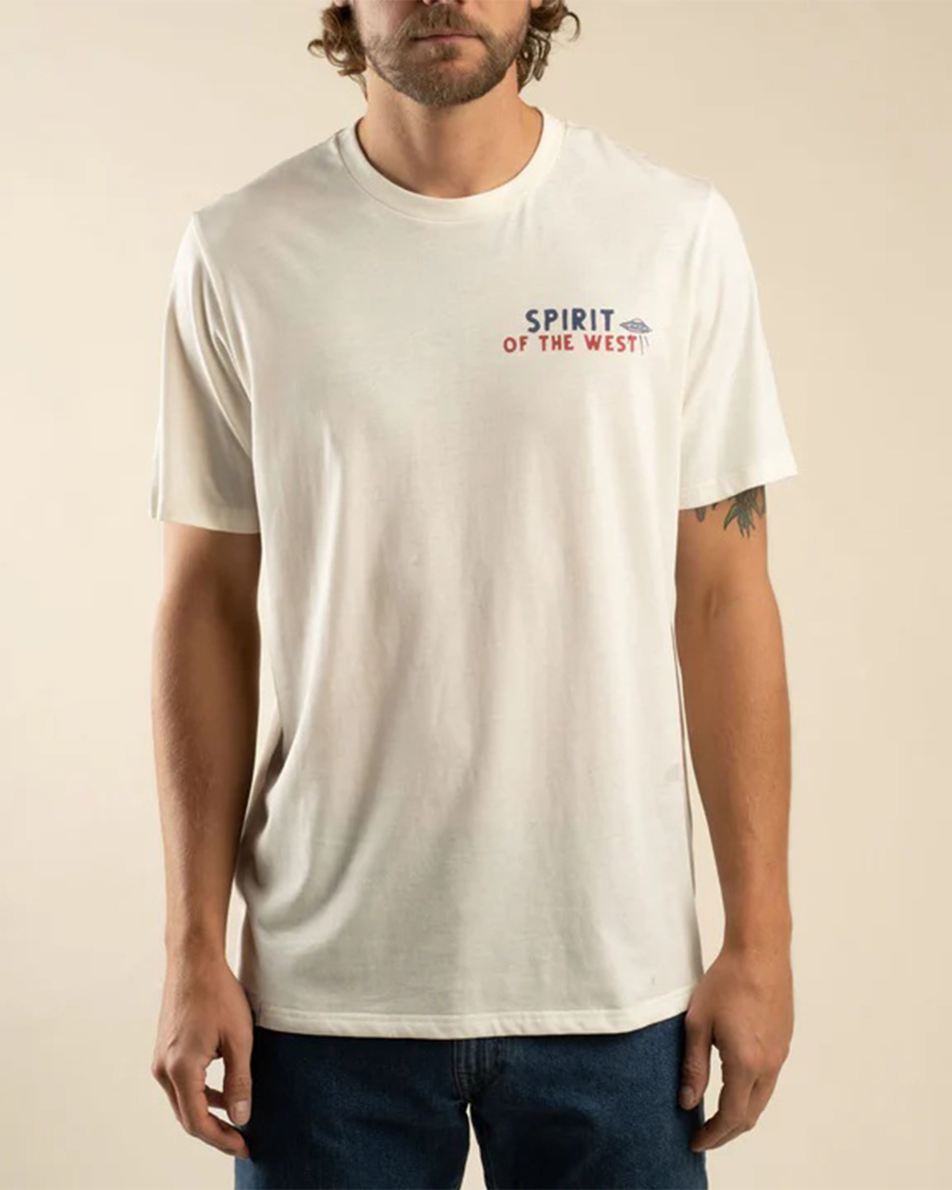 Sendero Provisions Co. High Plains Short Sleeve T-Shirt - Vintage White