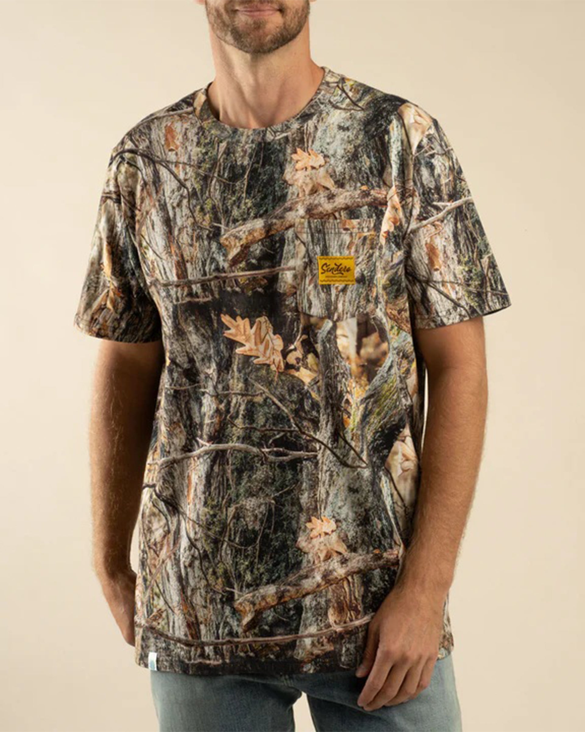 Sendero Provisions Co. Logo Vintage Pocket Short Sleeve T-Shirt - Will Tree Camo