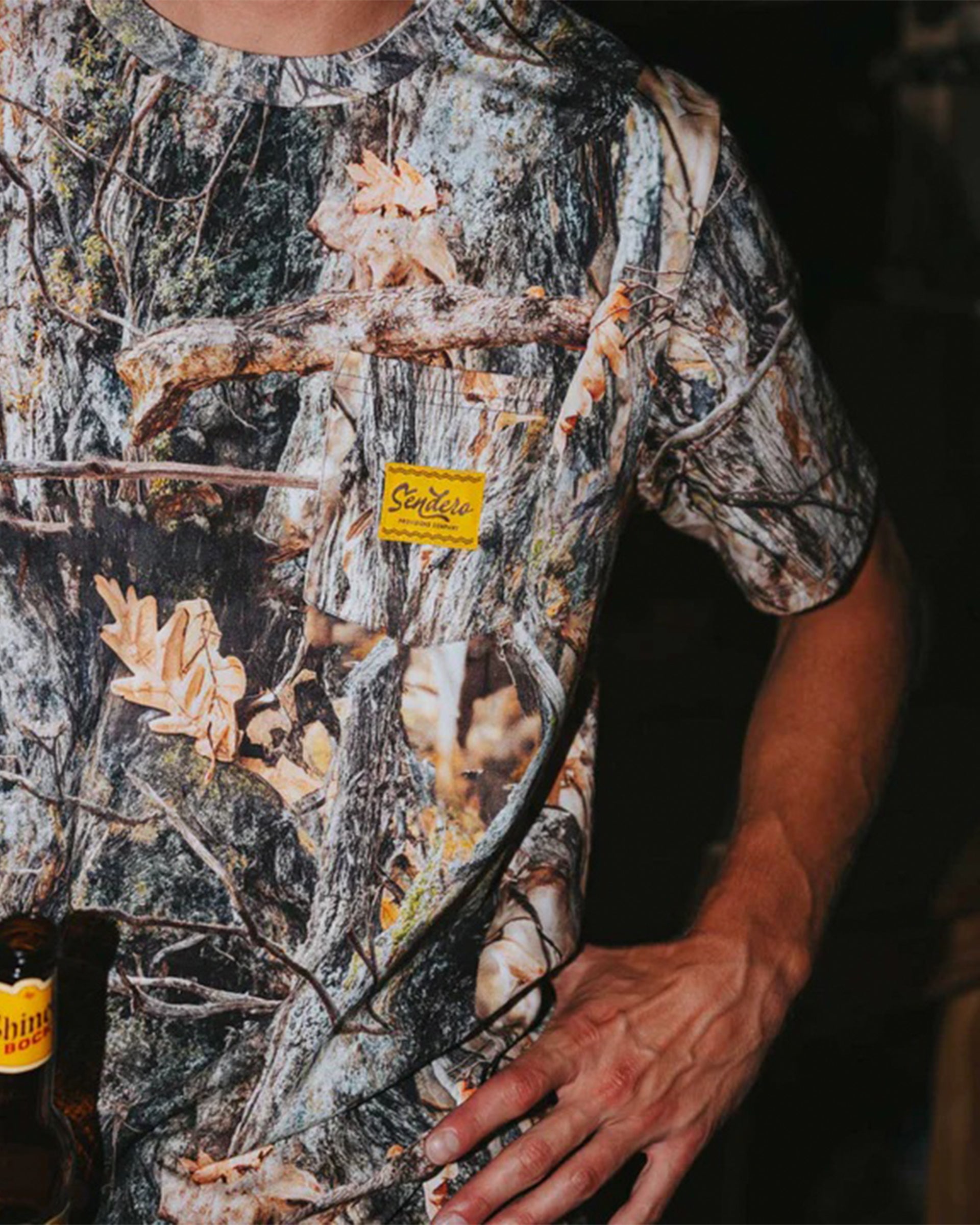 Sendero Provisions Co. Logo Vintage Pocket Short Sleeve T-Shirt - Will Tree Camo