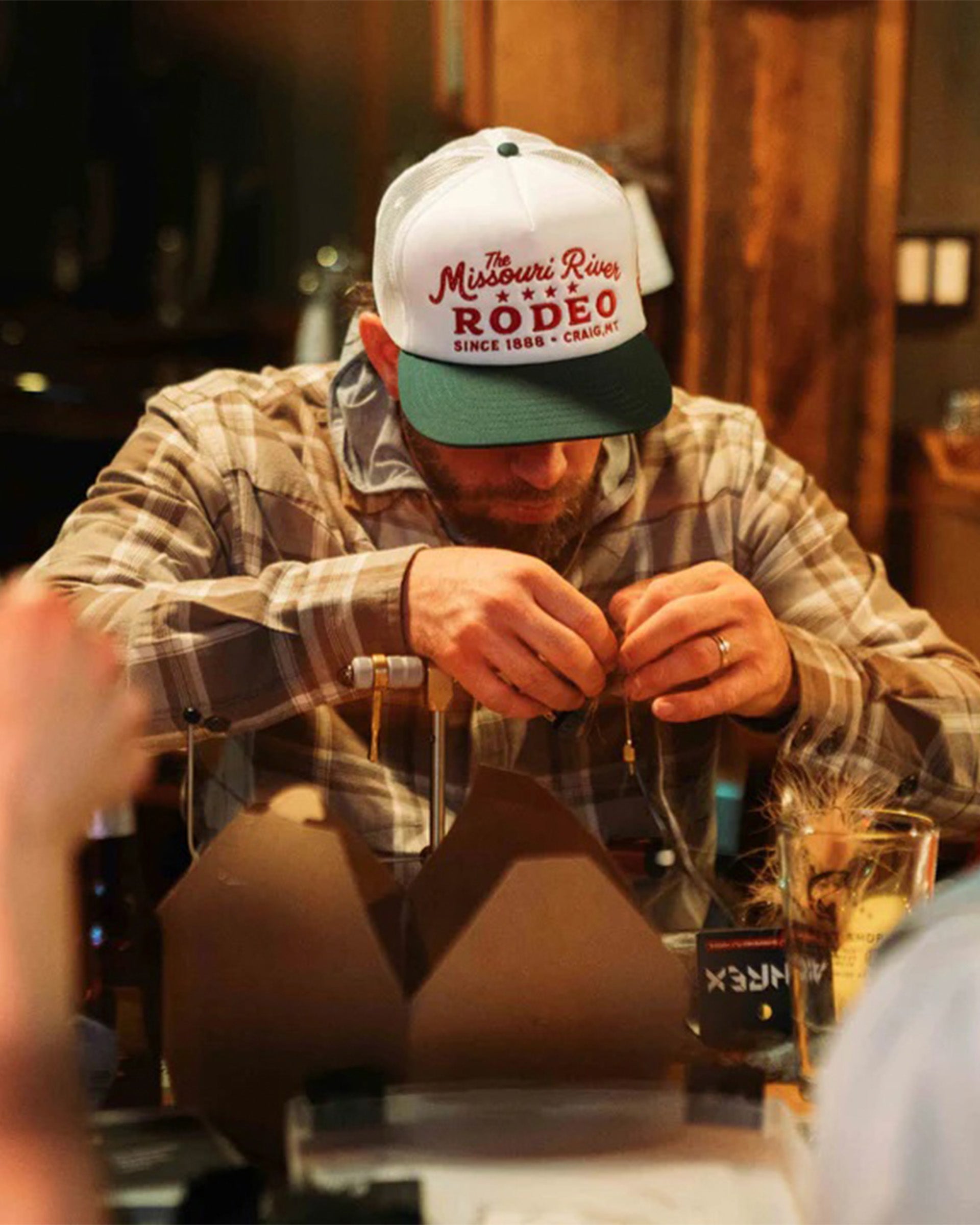 Sendero Provisions Co. Missouri River Rodeo Hat - White/Green