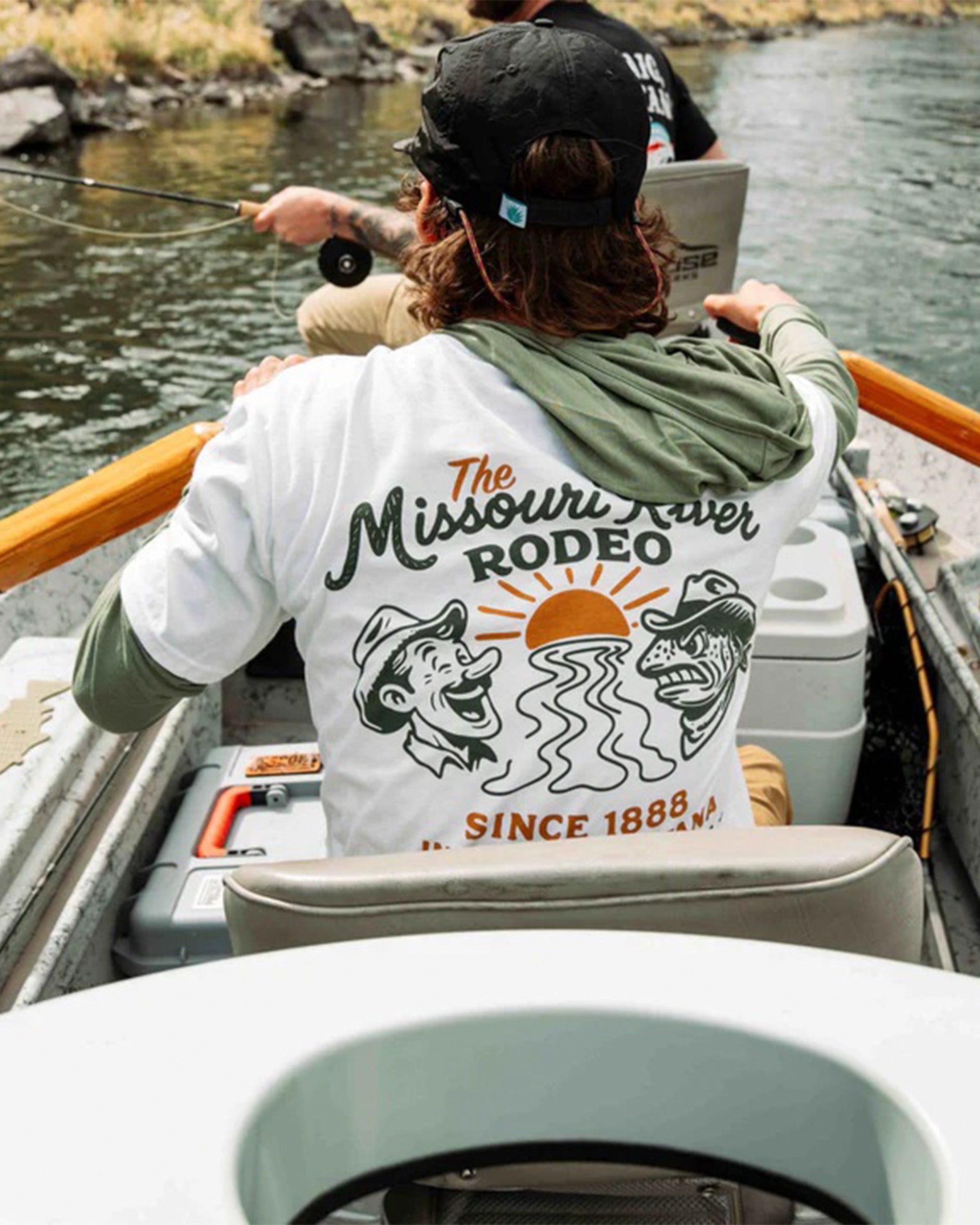 Sendero Provisions Co. Missouri River Rodeo Short Sleeve T-Shirt - Vintage White