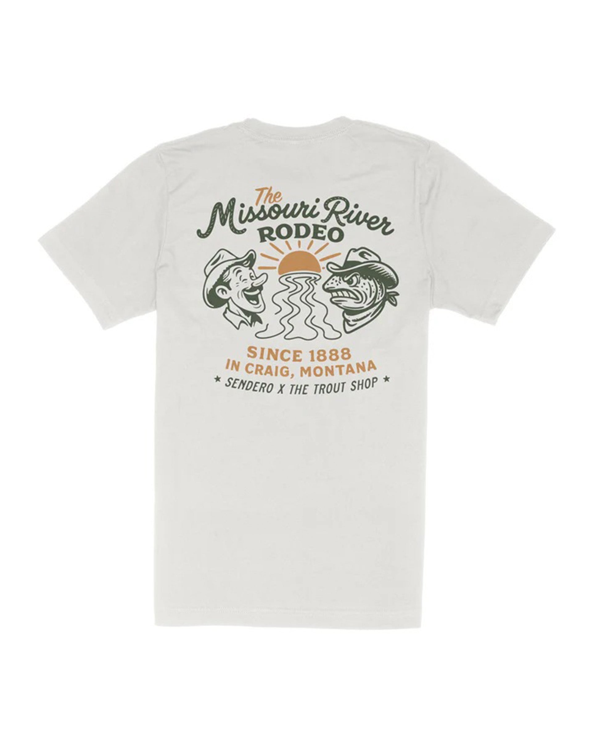 Sendero Provisions Co. Missouri River Rodeo Short Sleeve T-Shirt - Vintage White