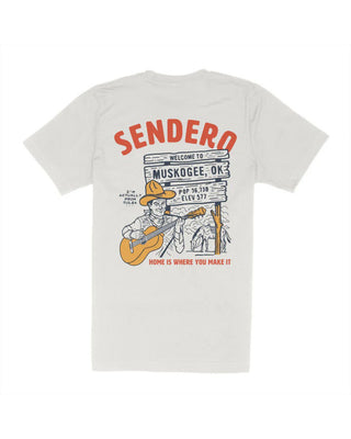 Sendero Provisions Co. Muskogee Okie Short Sleeve T-Shirt - Vintage White