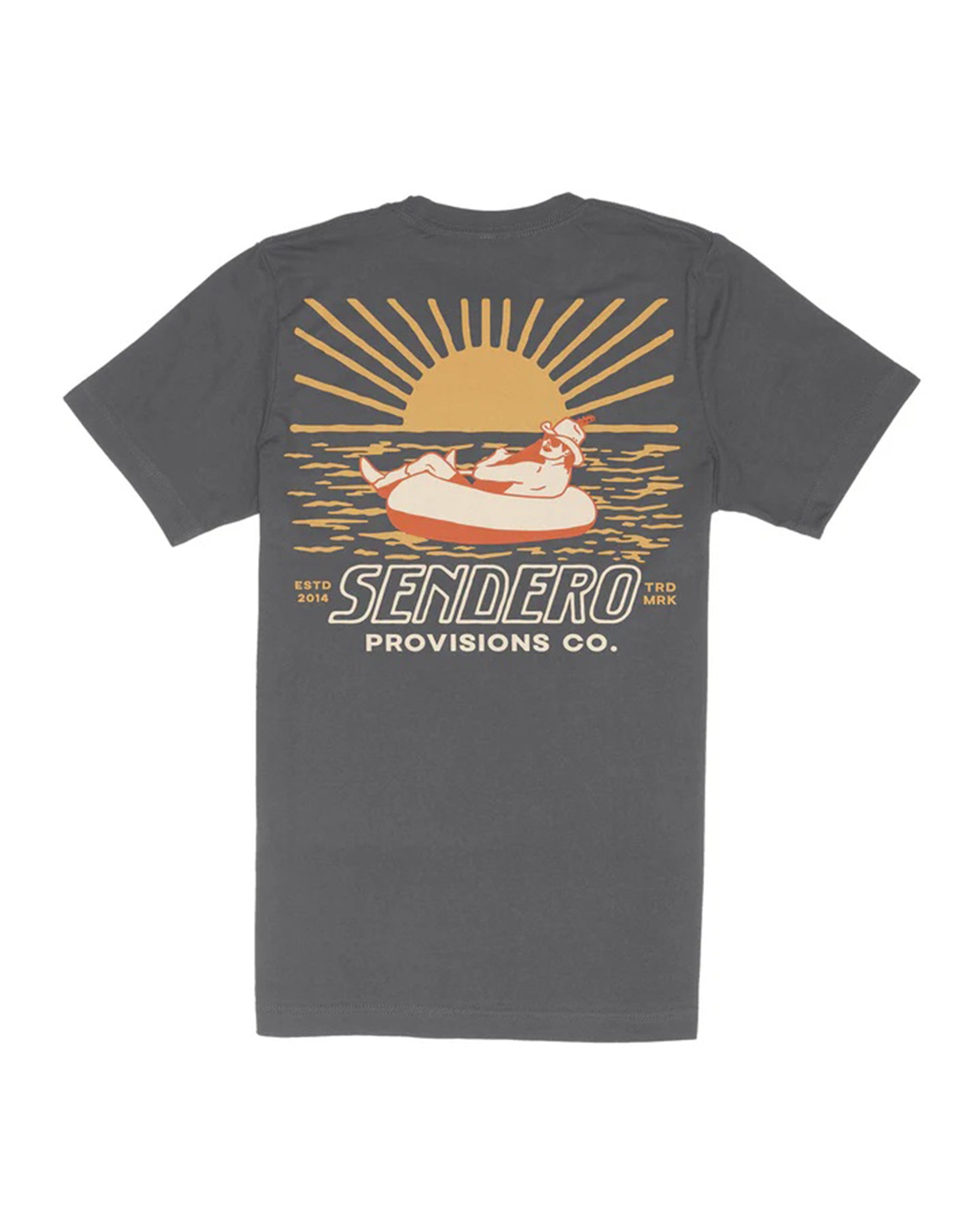 Sendero Provisions Co. Out Yonder Short Sleeve T-Shirt - Charcoal