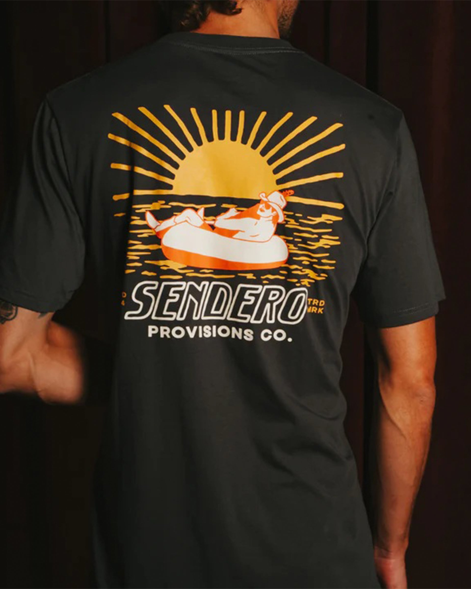 Sendero Provisions Co. Out Yonder Short Sleeve T-Shirt - Charcoal