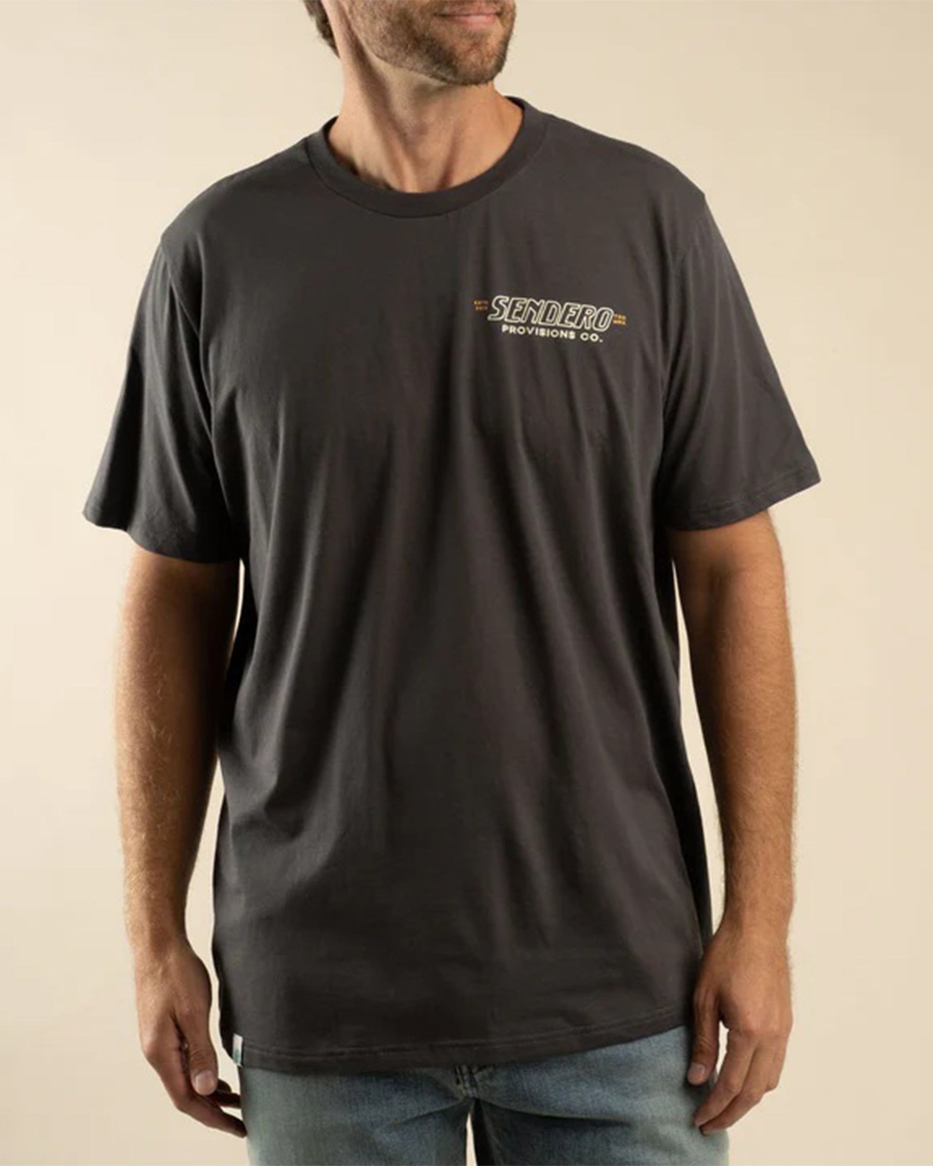 Sendero Provisions Co. Out Yonder Short Sleeve T-Shirt - Charcoal