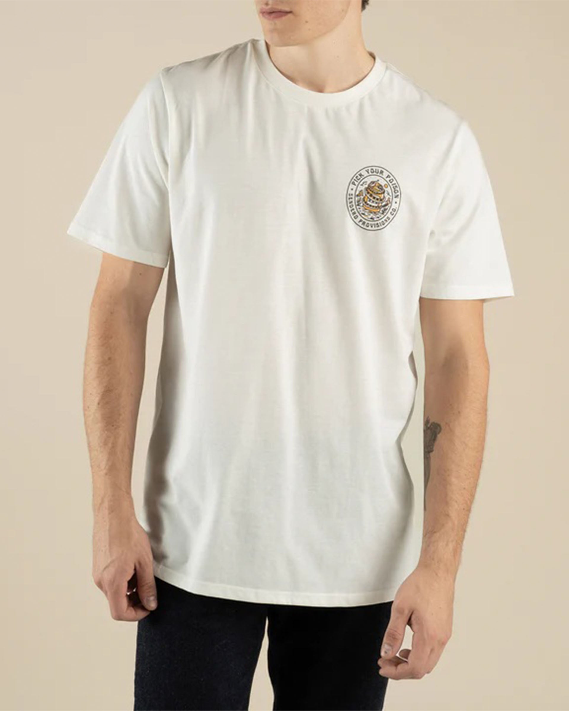Sendero Provisions Co. Pick Your Poison Short Sleeve T-Shirt - Vintage White